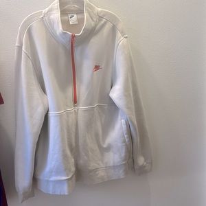 Nike quarter zip fleece men’s XL cream/orange